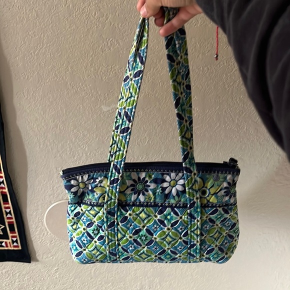 Vera Bradley Green and Blue Medium Shoulder Bag - Picture 1 of 4